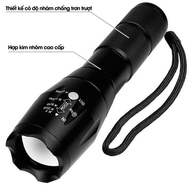 Đèn pin siêu sáng thế hệ mới T6, đèn pin Mini