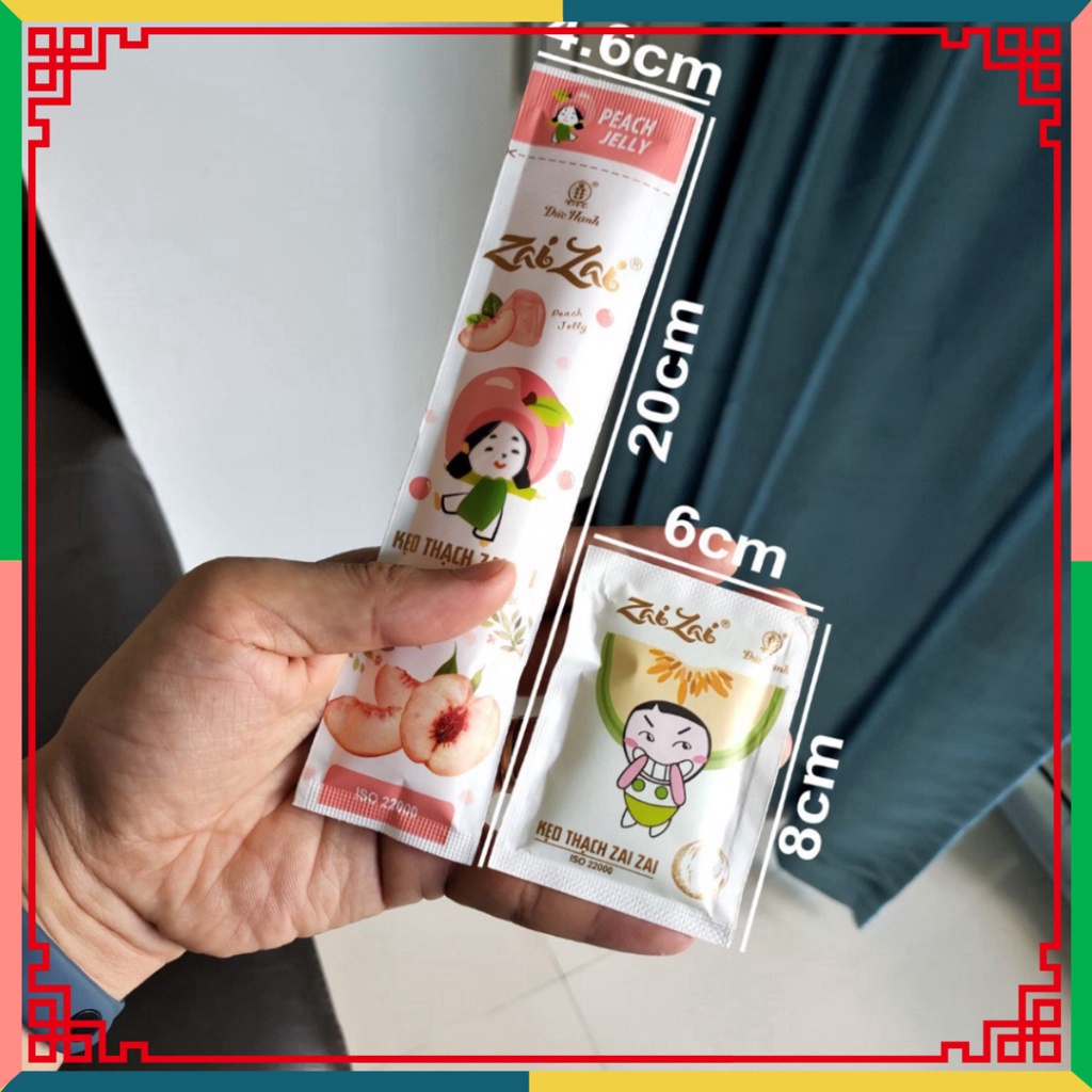 (HOT LIKE) Thạch Zai Zai tiết hạnh Thanh Dài Gói 700G (mẫu mới)