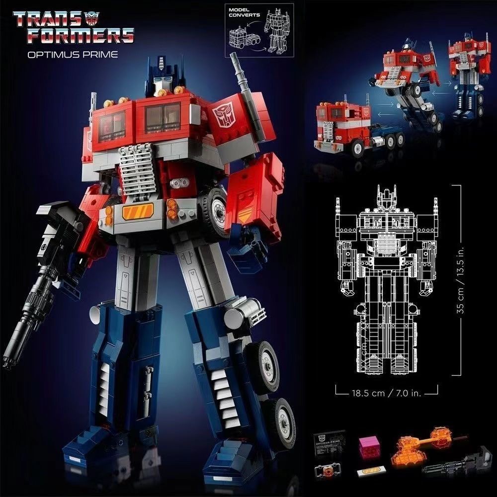 利bộ đồ chơi lắp ráp lego sáng tạo cho bé 10302 transformers optimus prime