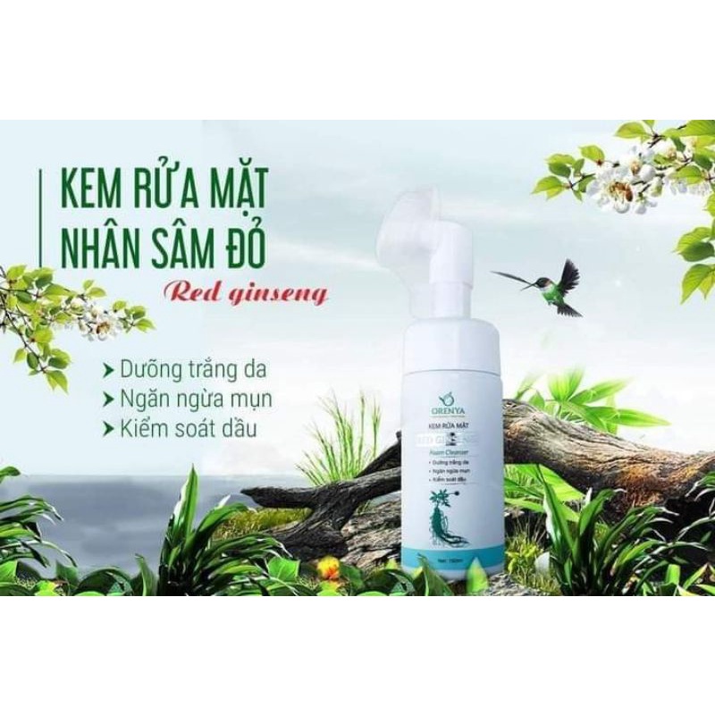 Kem Rửa Mặt Nhân Sâm Đỏ Hàn Quốc Red Ginseng – KRM01 – 150ml