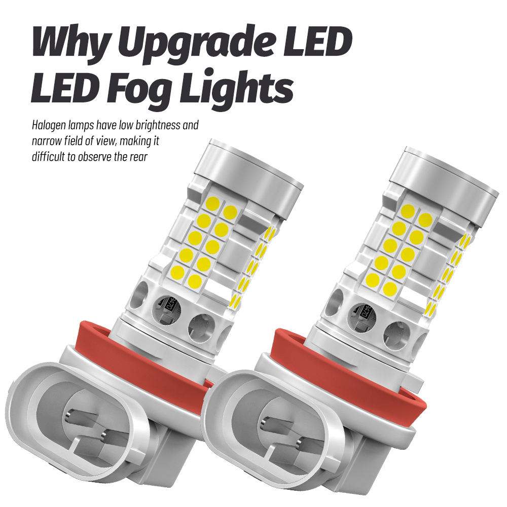 2pcs LED Fog Blub Lamp H11 Canbus For Mazda 2 DE DH DL DJ 3 BL BM BN 5 6 GH GJ CX-5 KE GH CX-7 ER CX-9 TB MX-5. 