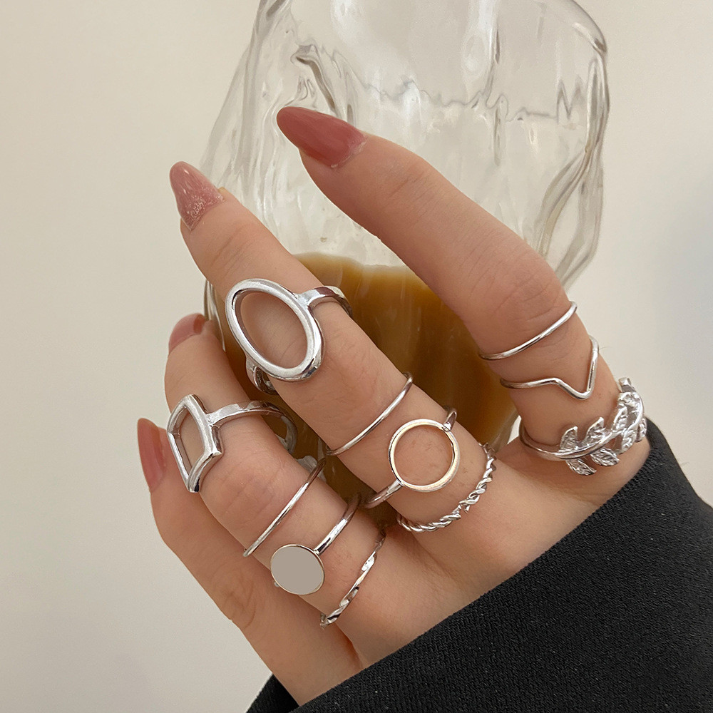 Enacolor%2011Pcs/Set%20Simple%20Geometric%20Leaf%20Rings%20Set%20for%20Women%20Fashion%20Jewelry%20Accessories%20Finger%20Joint%20Opening%20Rings%20Gifts%20-%20Image%203