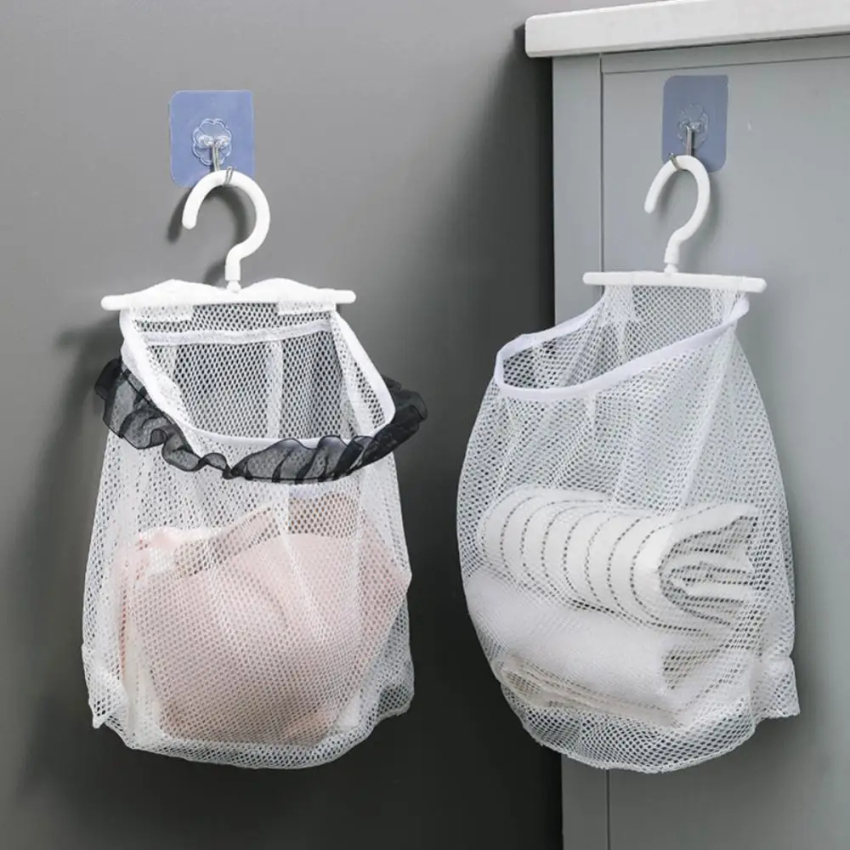 Treo Tường giặt lưu trữ Net quần áo bẩn đồ lặt vặt túi xếp đồ có thể gập lại giỏ phòng tắm túi lưu trữ Trái Cây Rau túi lưới
