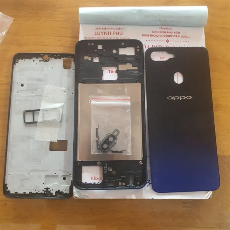 Vỏ oppo F9 bộ có khay sim (ảnh thật)