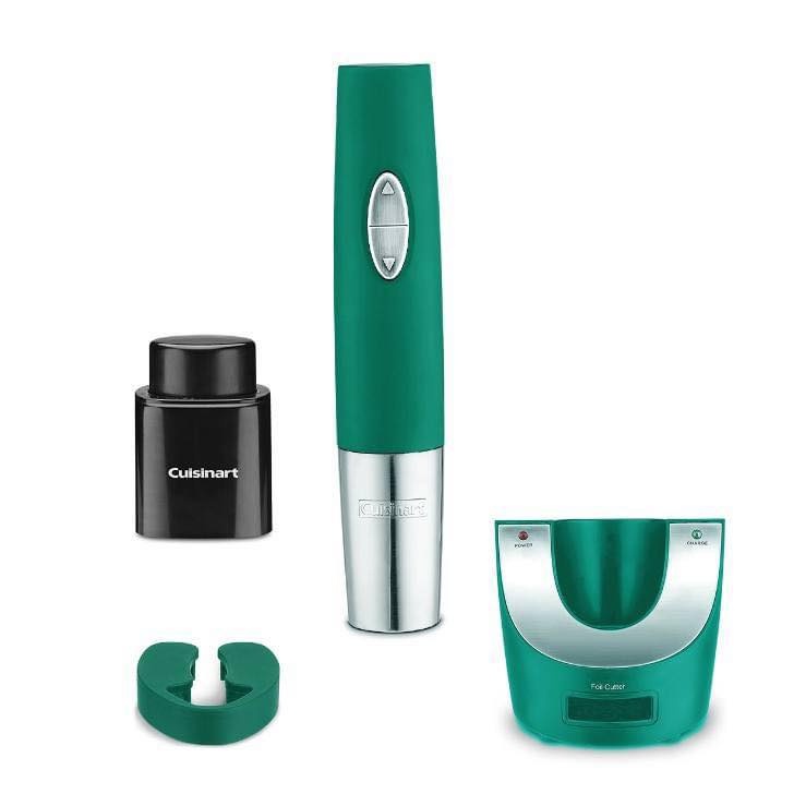 Bộ Dụng Cụ Mở Rượu Vang Tự Động Cuisinart, Dụng Cụ Mở Rượu Vang Không Dây, Phong Cách Sang Trọng, Thanh Lịch, Dễ Dàng Cầm Nắm Đồ Mở, Chất Liệu Thép Không Gỉ, Nhập Đức