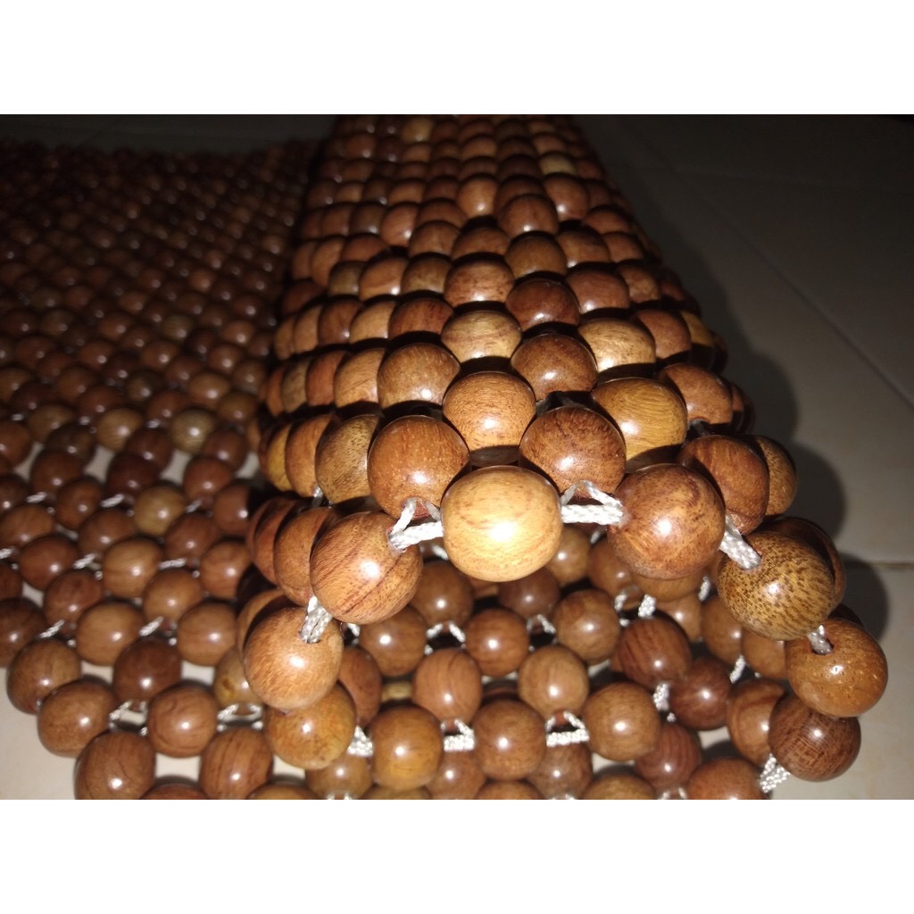 Đệm Lót Yên Xe Máy Hạt Gỗ ( hình thật )