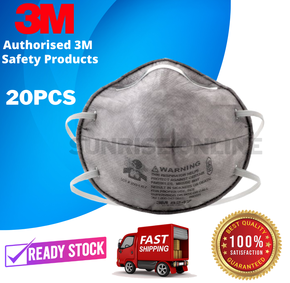 [ORIGINAL] 3M 8247 R95 Particulate Respirator 1 Box(20Pcs) (GENUINE