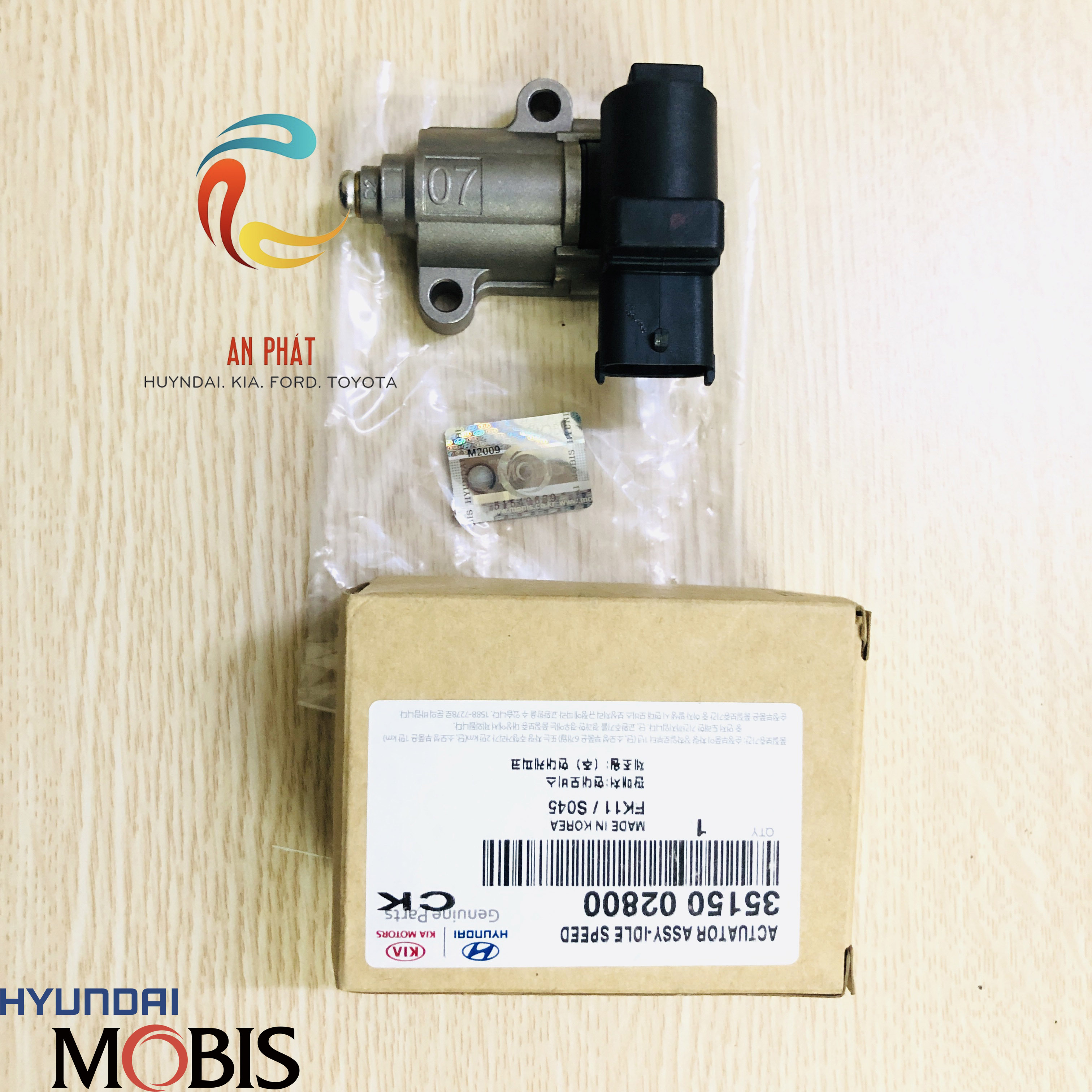 Van không tải hyundai getz, kia morning 3515002800 chính hãng huyndai mobis hàn quốc