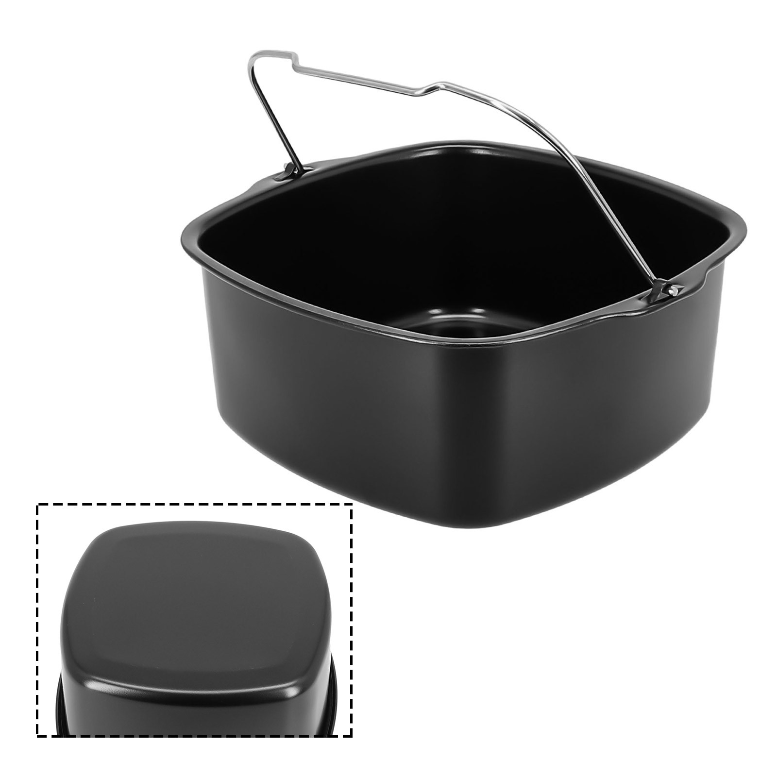 Container cake baking basket dish for philips hd9925 hd9232 hd9233 non stick barrel tower pan oven