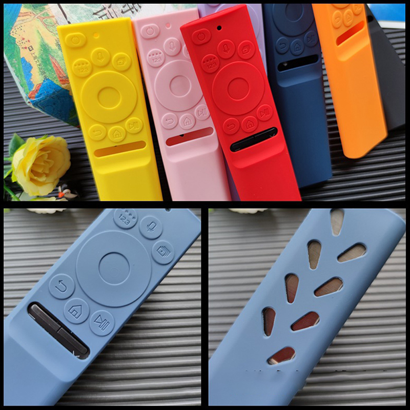 Remote Cover Case Silicone Protective Anti-Dust Cover Shockproof Applicable To Samsung TV Remote Control Protective Cover QA55 65 75 85 BYJ. 