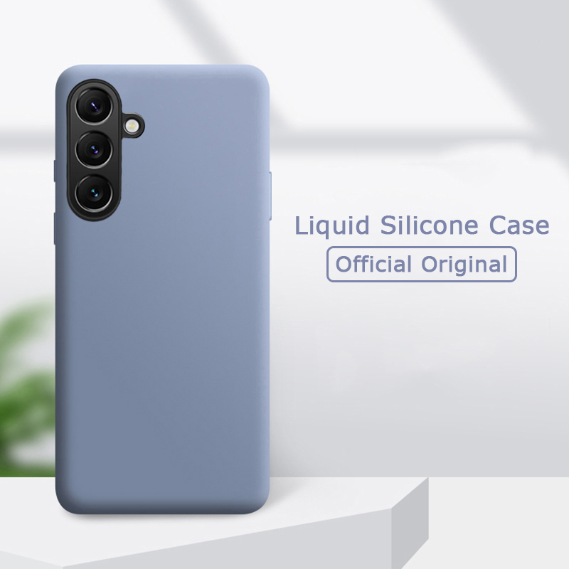 For Samsung Galaxy A17 Phone Case Fashion Straight Soft Liquid Silicone Cover Camera Protection Shockproof for Samsung Galaxy A07 Cover Casing HP