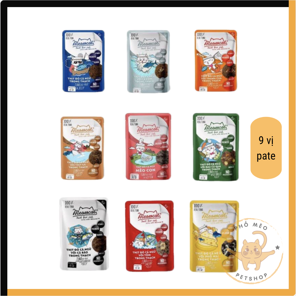 Pate mèo Meowcat 70g - 9 Vị