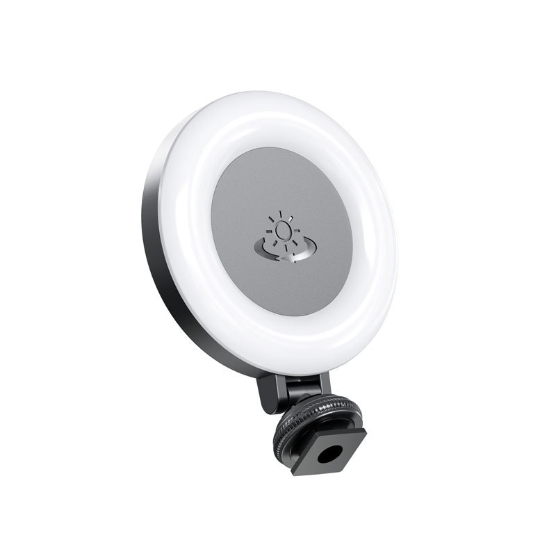 D07 Mobile Phone Fill Light Live Broadcast Beauty Selfie Round Flash Rechargeable Mini LED Fill Light Photography Light