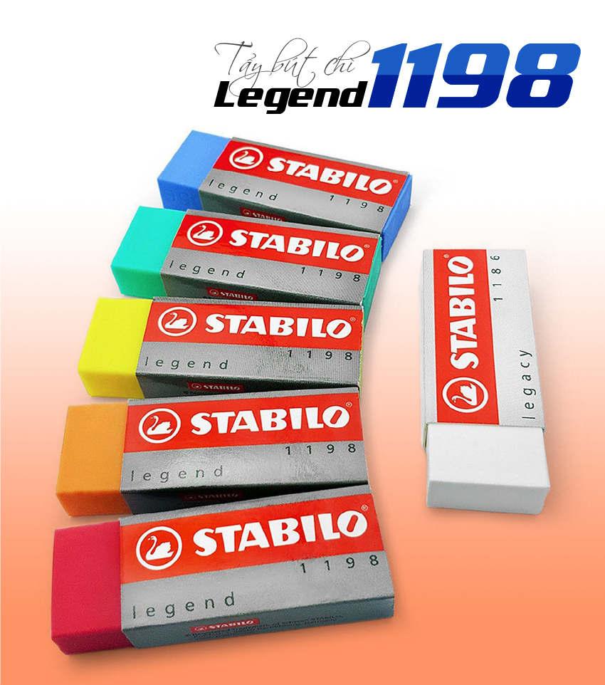 Bộ 3 tẩy STABILO Legend (nhiều màu) ER198-C3