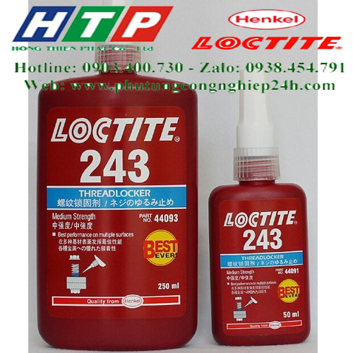 Keo dán khoá ren 243 loại 50ml