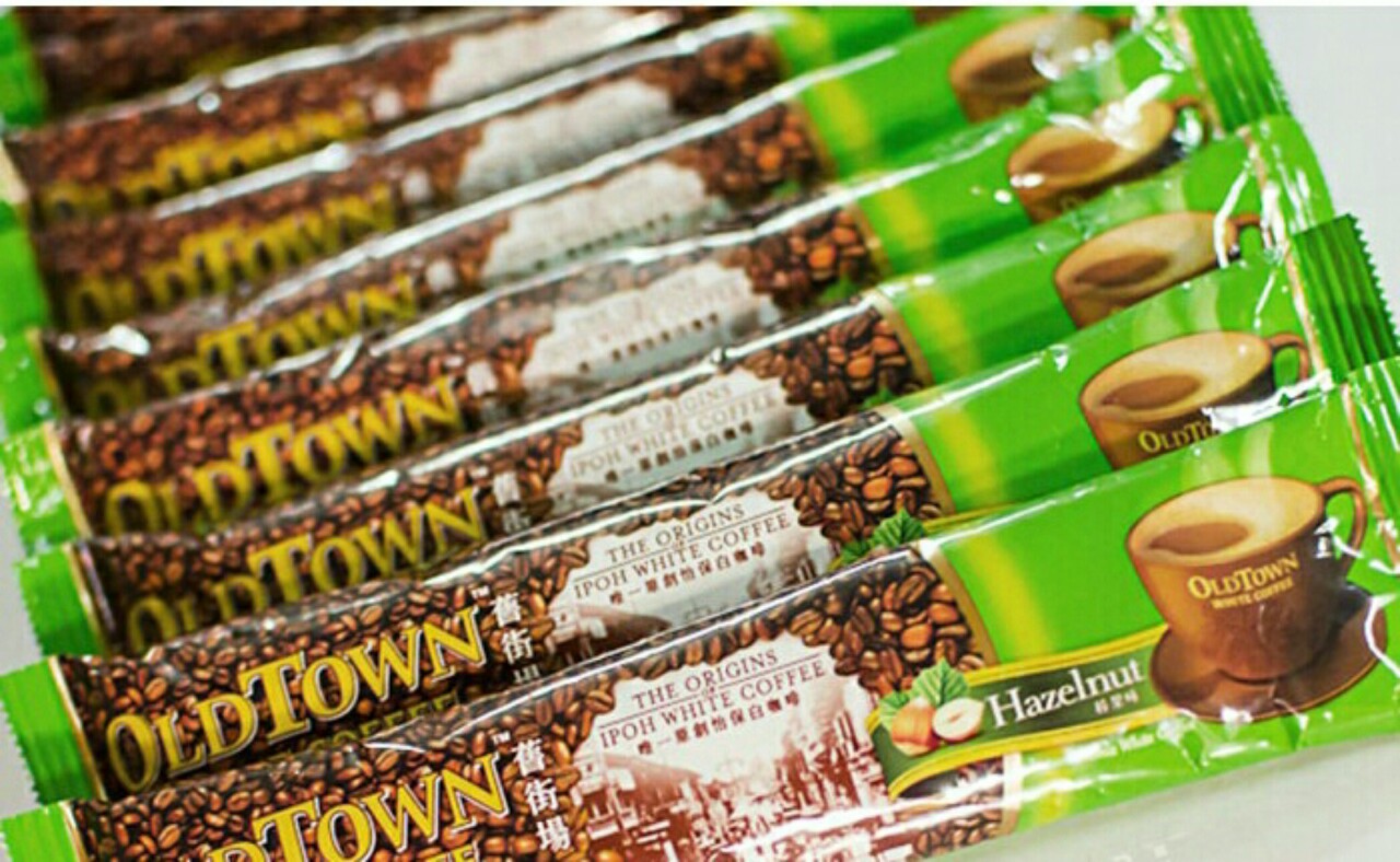 (DATE 2024) COMBO 02 Bịch Cà Phê OLD TOWN White Coffe Hazelnut Malaysia