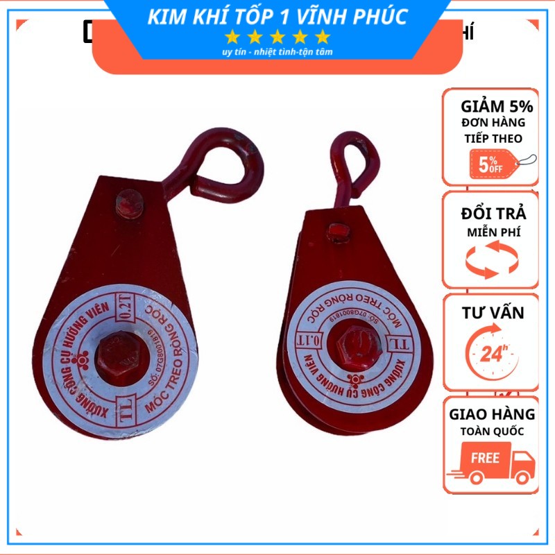 Ròng rọc  Móc treo ròng rọc các cỡ