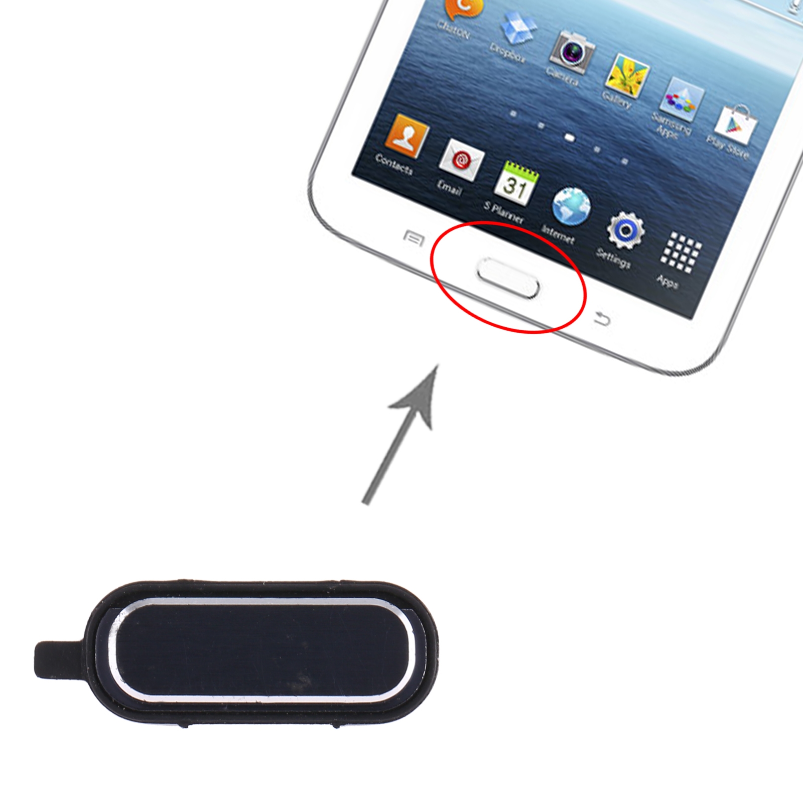 （Stock available） Home Key for Samsung Galaxy Tab 3 7.0 SM-T210/T211 ...