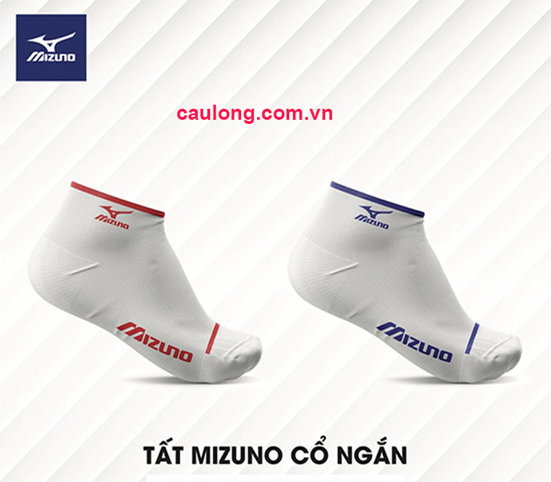 Combo 2 đôi Vớ Cầu Lông Mizuno Dày Ngắn ( Chính Hãng, Chọn Màu Ngẫu Nhiên )