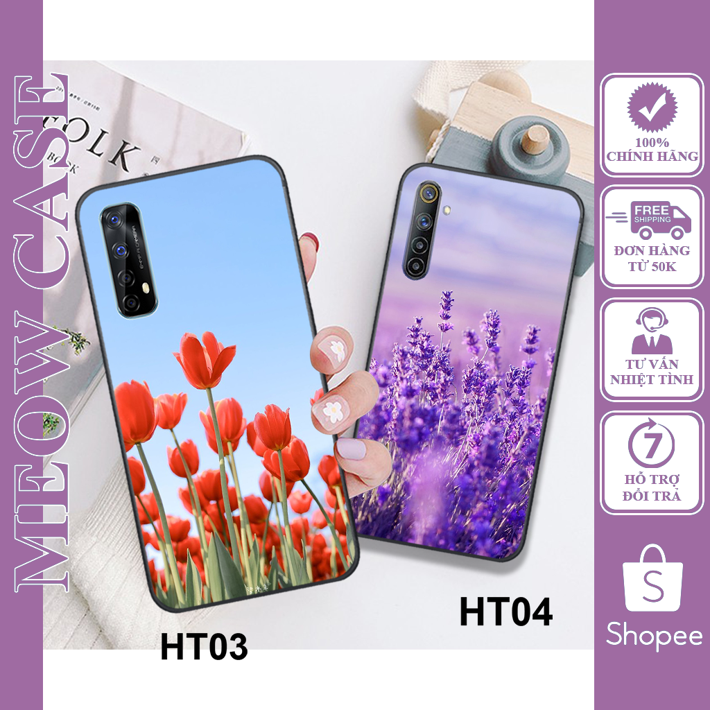 Ốp dẻo Realme 6/6Pro/7/7Pro/8/8Pro in hình Hoa