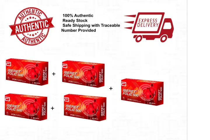 Best Value Deal 5x Iberet Folic 500 30 S For Supply Iron And Folic Acid Lazada Singapore