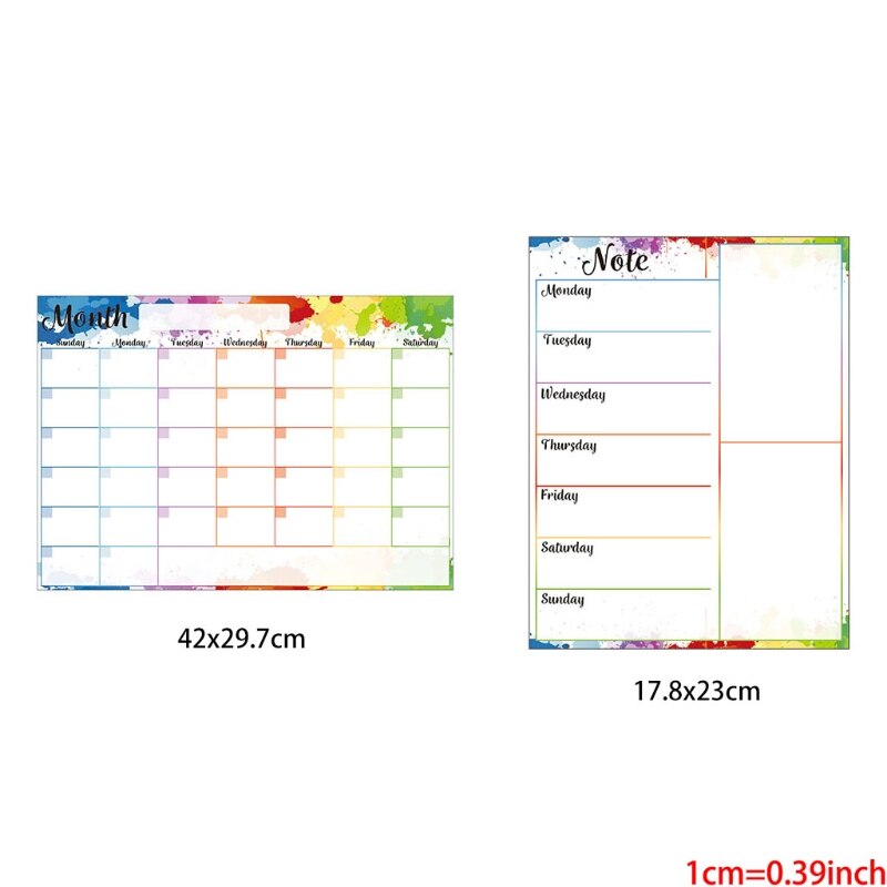 Soft tablet for refrigerator monthly/weekly board calendar schedule board for school office supplies