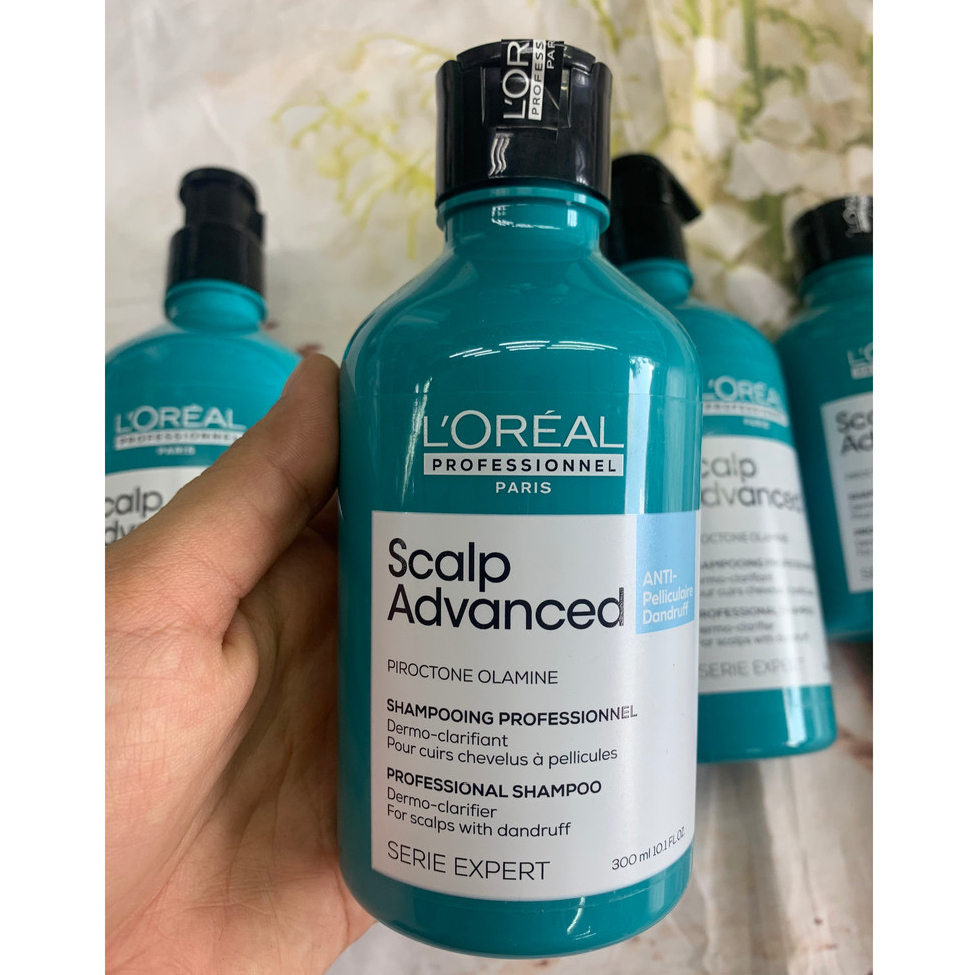 ( Mẫu mới nhất ) Dầu gội dành cho tóc gàu Loreal Professionnel Scalp Advanced 300ml/500ml/1500ml( hàng chính hãng )