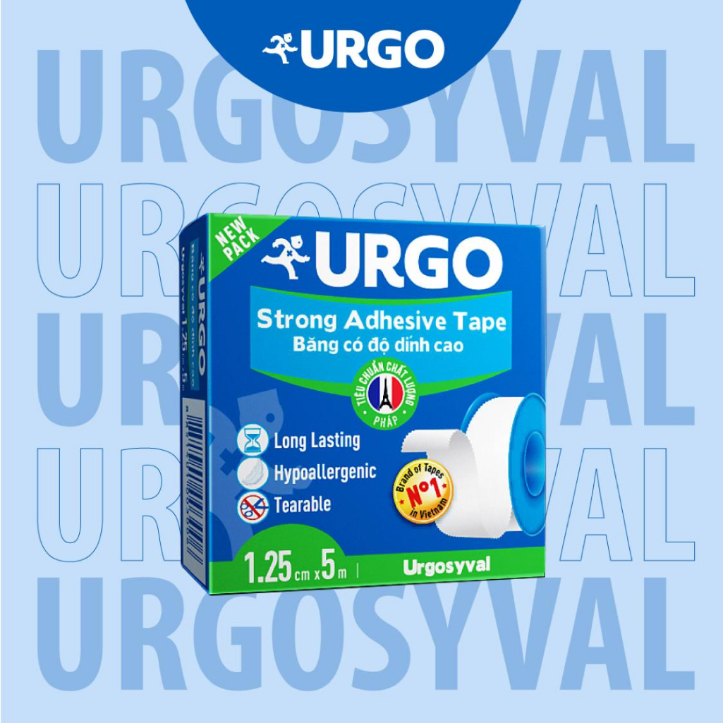 Băng kẹo lụa Urgosyval (Kích thước 1.25cm x 5m)