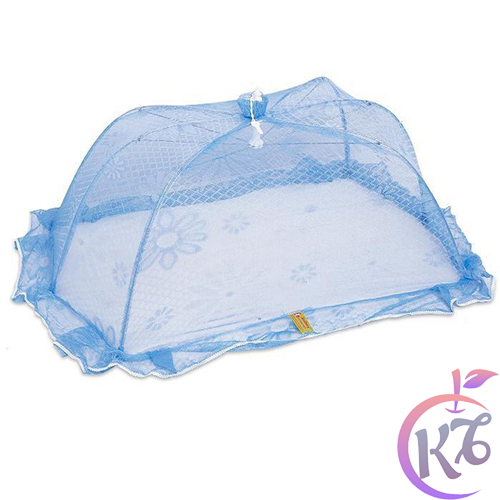Mùng lưới chụp chống muỗi cho bé Jiading size Đại bảo vệ an toàn cho bé khi ngủ (kích thước 125x75x55cm) - 0803 - Màu Xanh biển - mung luoi chong muoi cho be