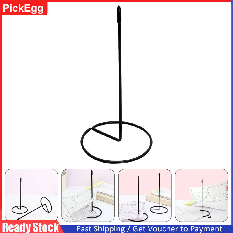 💖💖💖Pickegg Receipt Spike Paper Spike Receipt Holder Straight Rod Ticket Note Spike Check Desk Bill Spike