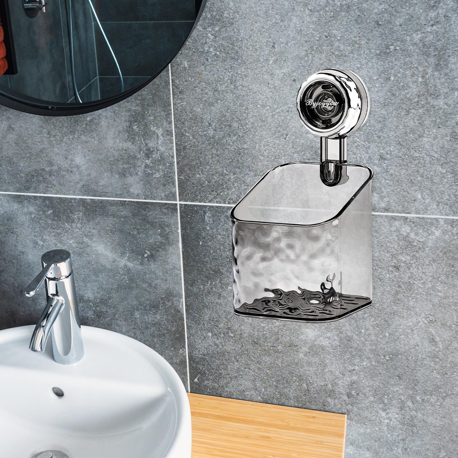 Blesiya Shower Caddy Suction Cup Wall Mounted Soap Dish Holder Kitchen Sponge Holder