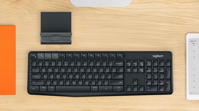 Bộ bàn phím không dây và giá đỡ LOGITECH K375s