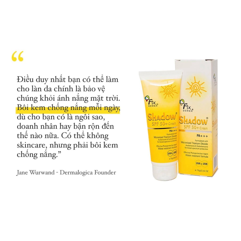 (Chính Hãng) Kem Chống Nắng Fixderma Cream 50 SPF