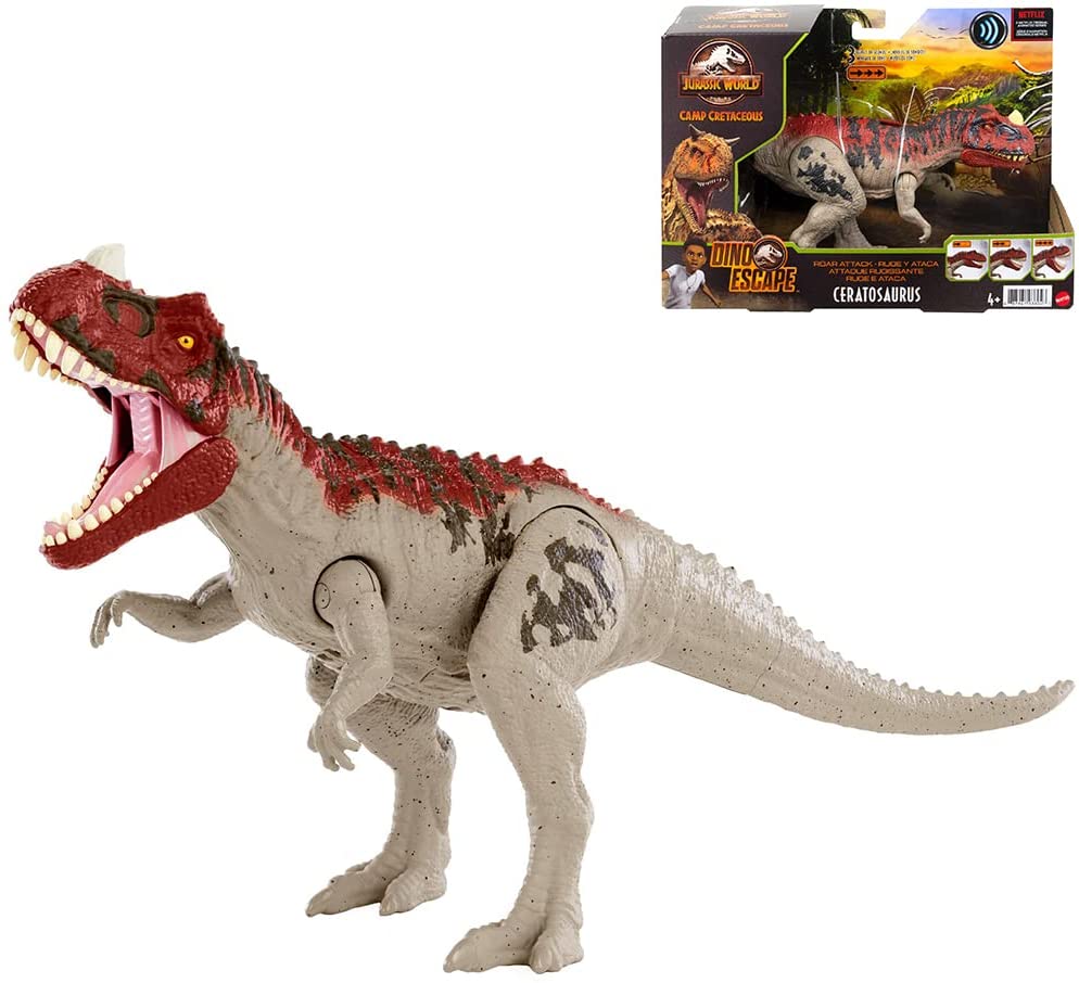 Mattel Nhân Vật Hành Động JURASSIC WORLD Ceratosaurus [Chiều Dài Tổng Thể 30 Cm] [4 Tuổi ] GWD07 Màu Đỏ thumbnail