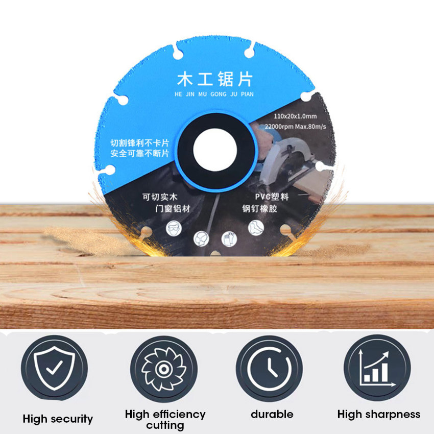 New alloy woodworking saw blade, multifunctional cutting blade, angle grinder, solid wood board, aluminum plastic cutting slice