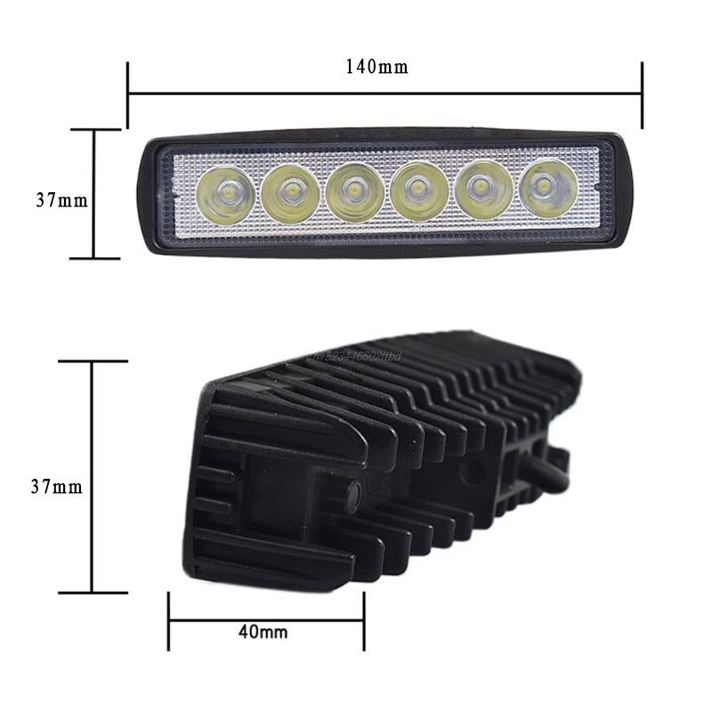 Đèn Trợ Sáng 6 Bóng Dài Gắn Xe Máy [ 1 Chiếc ]