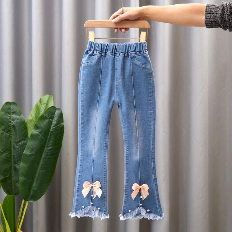 Aweisuan%20Baby%20Girls%20Jeans%20Casual%20Trousers%20Kids%20Flower%20Bow%20Bell-bottoms%20Cowboy%20Pants%20Autumn%20Spring%20Flared%20Jeans%20Children's%20Pants%204-10%20Yrs%20-%20Image%205