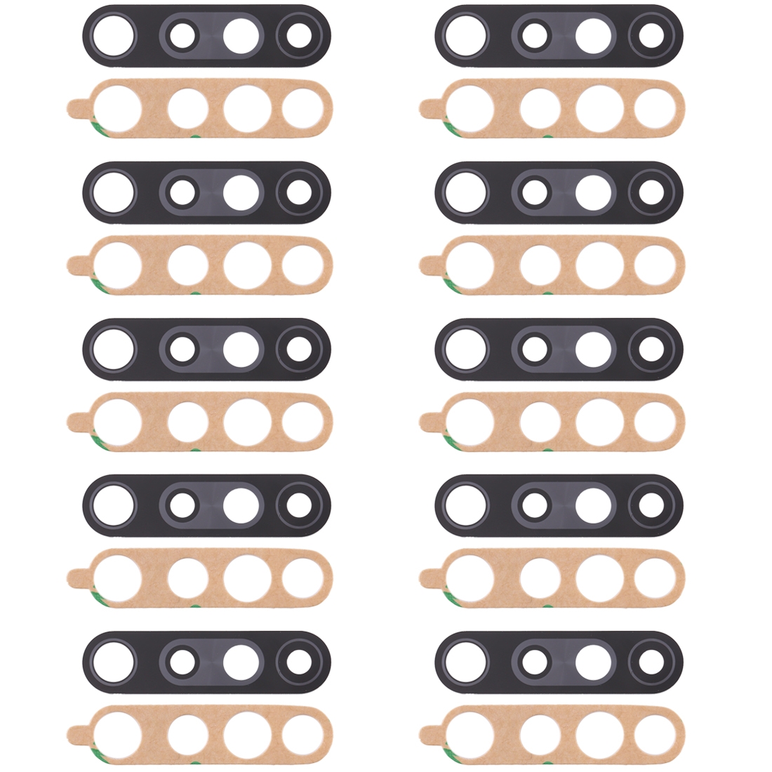 10 pcs back camera lens for xiaomi redmi k30/redmi k30i 5g/redmi k30 5g racing