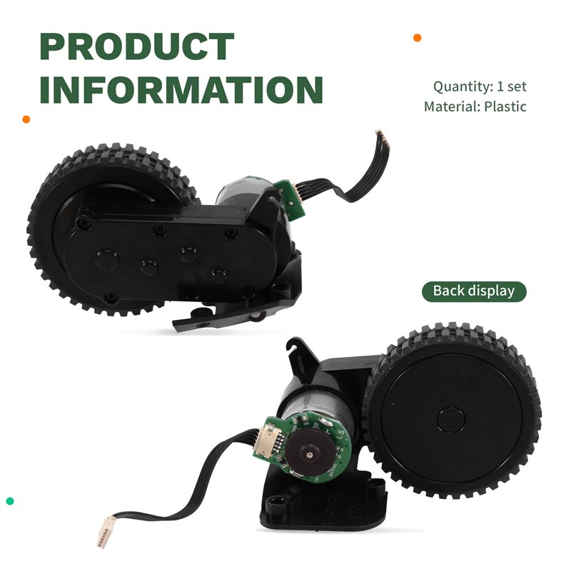 Electronically Controlled Replacement Traveling Wheel for Cecotec Conga 950 1090 1790 2290 Drive Systems.