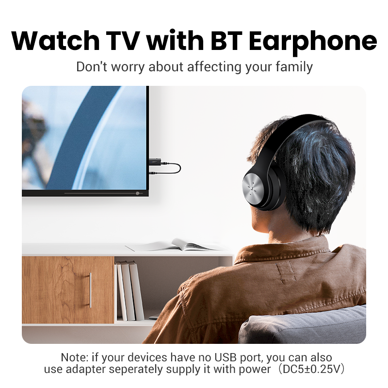 UGREEN Bluetooth 5.1 Transmitter Receiver 2 in 1 Wireless USB Bluetooth Adapter Tích hợp Micrô 3.5mm Âm thanh Bluetooth Dongle Driver Miễn phí cho TV, Âm thanh nổi tại nhà, Âm thanh nổi trên xe hơi, Tai nghe, Loa, PC Model:60300