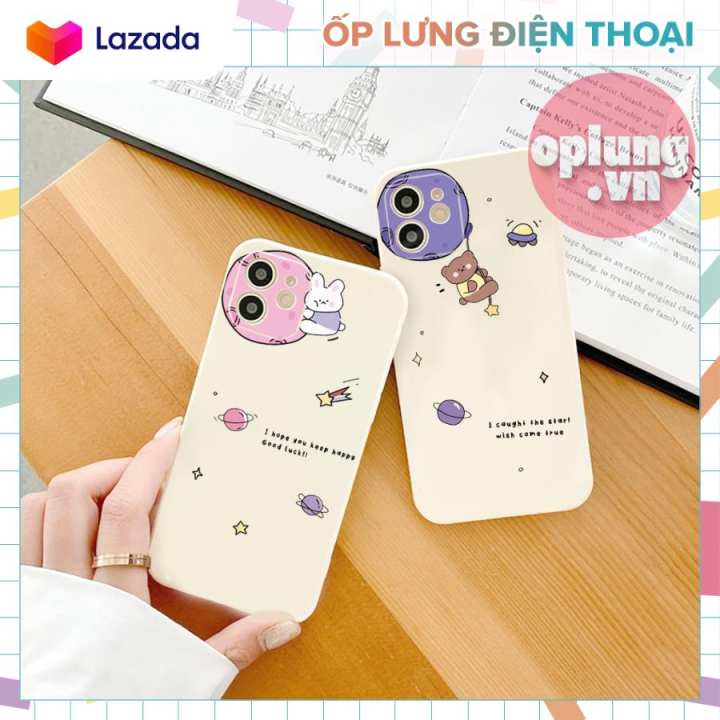 Ốp lưng iphone cạnh vuông BVC Hành tinh thỏ gấu dành cho iphone 6 đến 13promax E99 – No Brand ,SKU : 1617508139_VNAMZ-6999221609 >>>🇻🇳 Top1Vietnam 🛒>>> lazada.vn 🇻🇳🇻🇳🇻🇳🛒🛍🛒