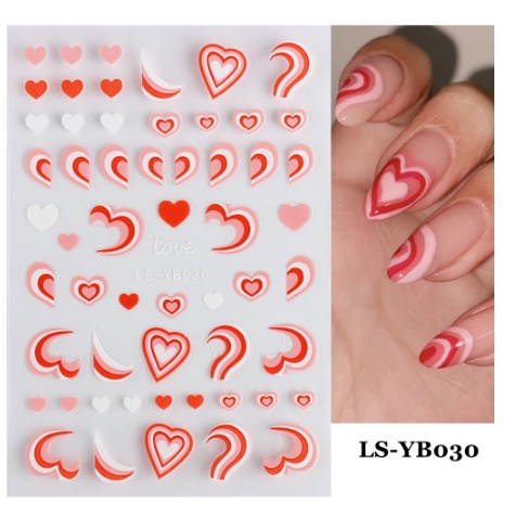 Sticker Trang Trí Móng Tay - Miếng Dán Trang Trí Móng Tay 3D Cực Đẹp