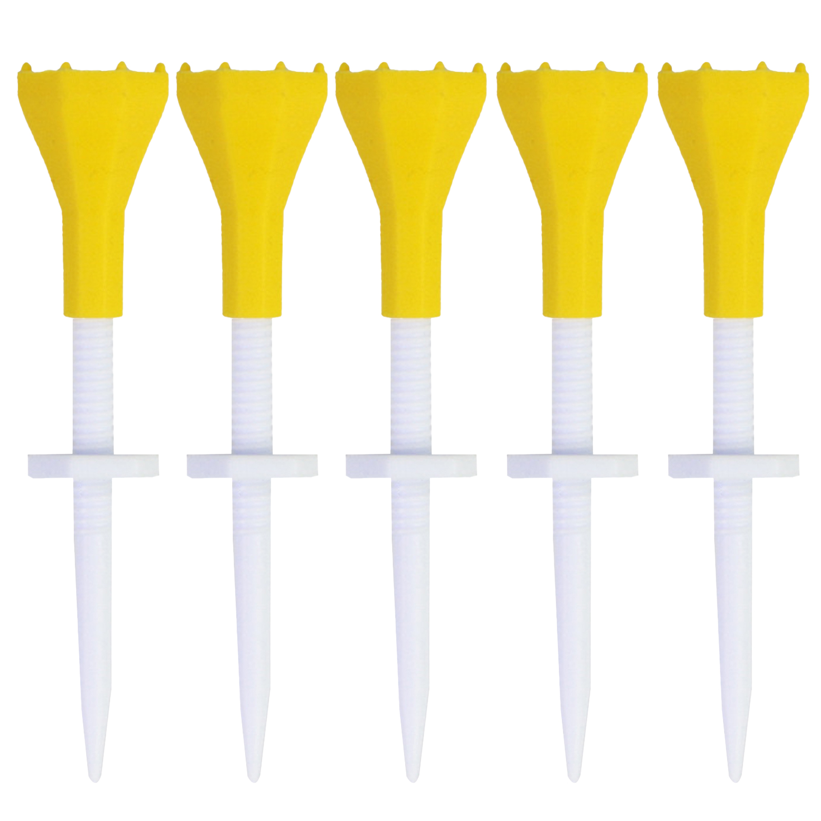 Plastic Golf Tees Adjustable Golf Tees Adjustable Lightweight Golf Tees 5pcs Set Unbreakable Low Friction Ideal Training Aid for Golfers