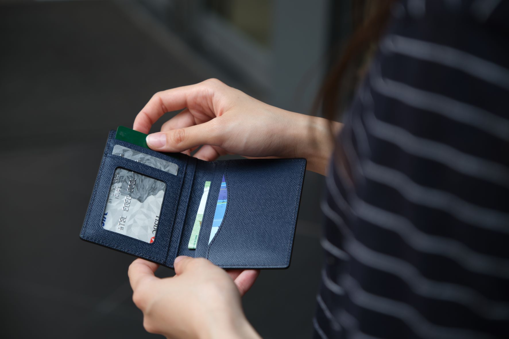 Ví card mini nam Leonardo Mercury da Taiga