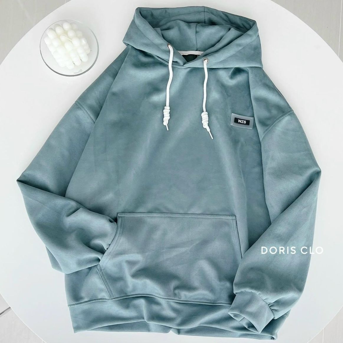 Áo Khoác Hoodie Nam Nữ, Nỉ Ngoại Cao Cấp, Tay Phồng Thêu Hình Kèm Chữ WZS Form Rộng Thoải Mái