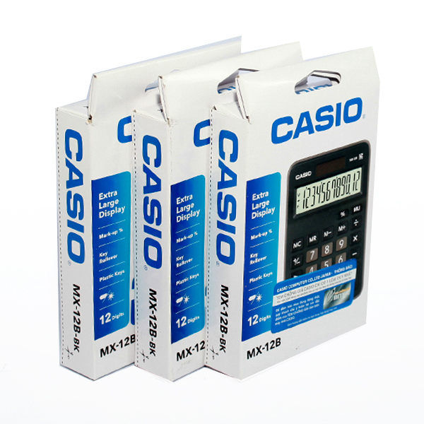 MÁY TÍNH CASIO MX-12B-BK CHÍNH HÃNG