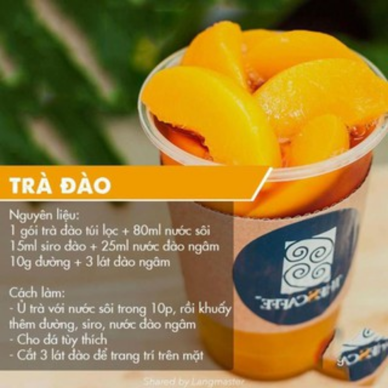 Trà đào túi lọc cao cấp DELITE (300g)