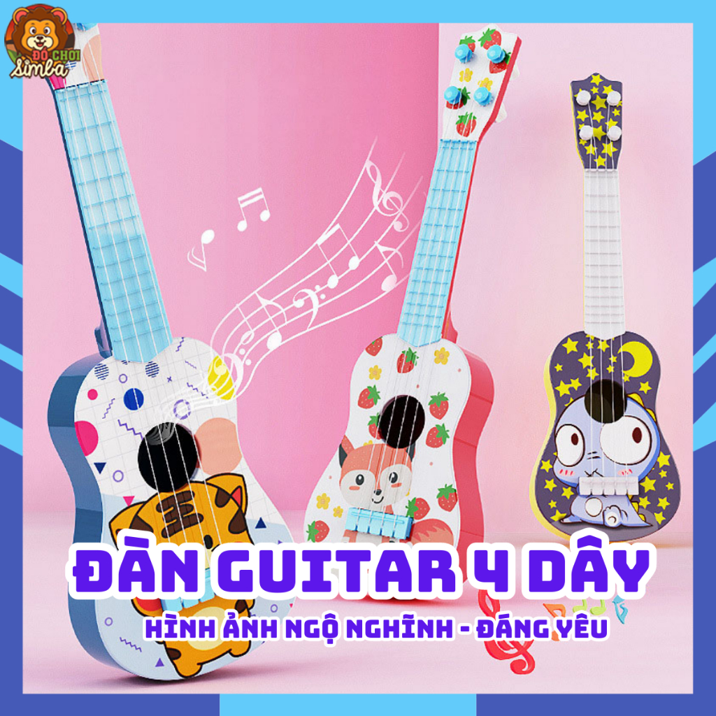 Đàn Guitar Mini 4 Dây Cho Bé Cảm Thụ Âm Nhạc Sớm