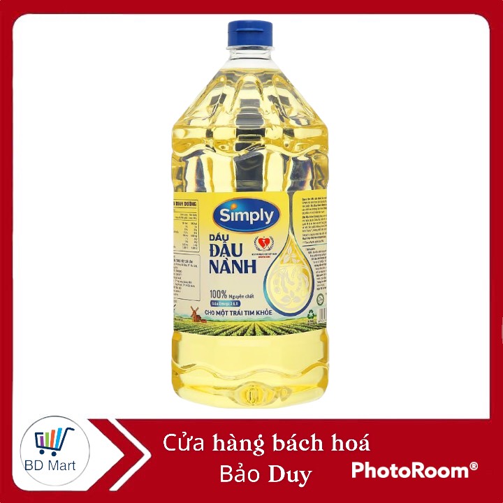 Gia vị Dầu  Simply can 2 lít ( gạo lứt / đậu nành)
