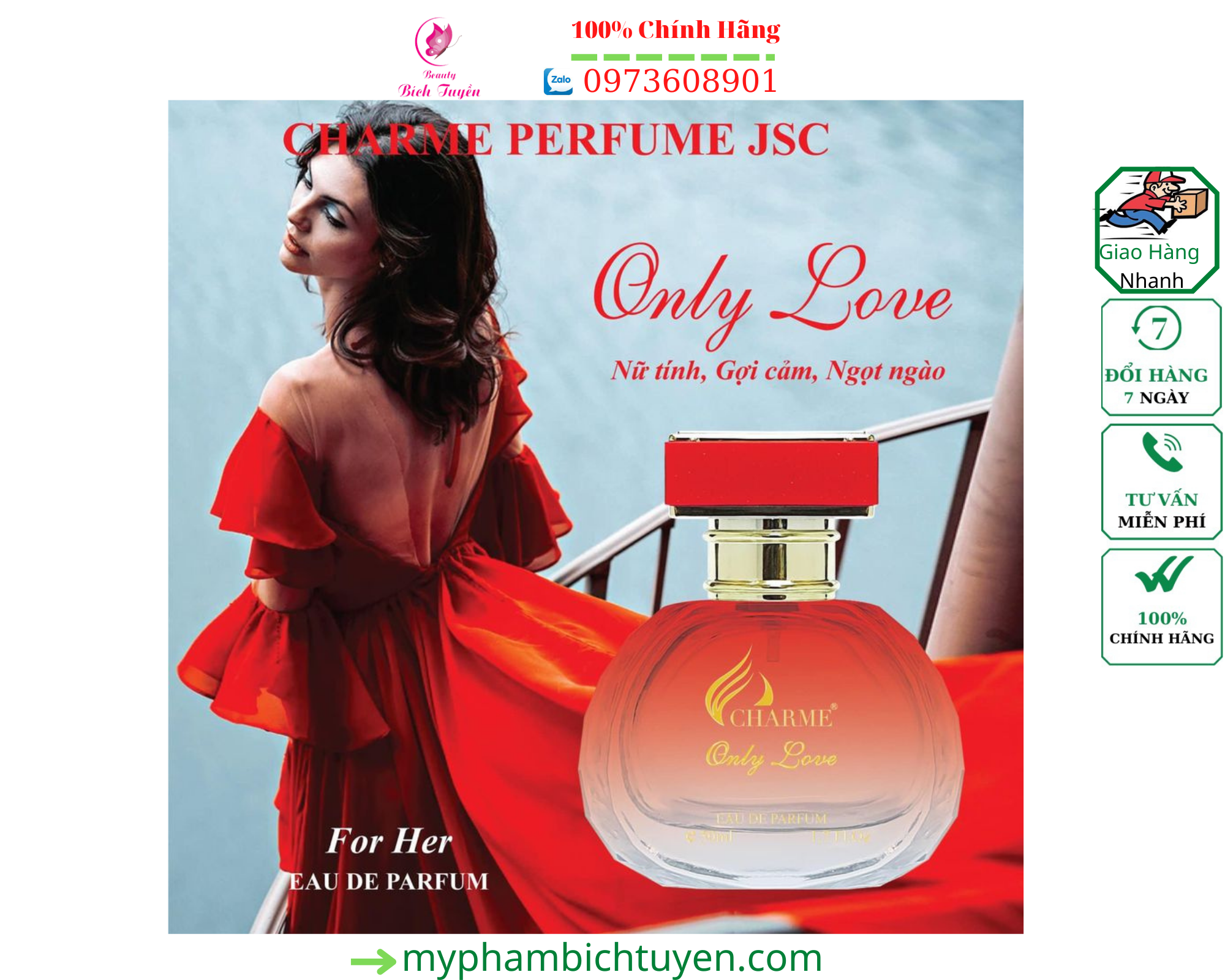 Nước hoa CHARME_ONLY LOVE FOR HER 50ml